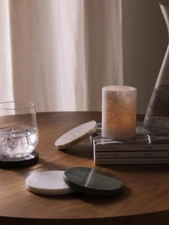 Online Set de posavasos de mármol Callum, 4 uds. Posavasos|Vajillas Completas