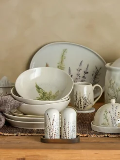 Molinillos De Especias|Molinillos De Especias>Bloomingville Set de salero y pimentero artesanales Bea, 3 pzas.