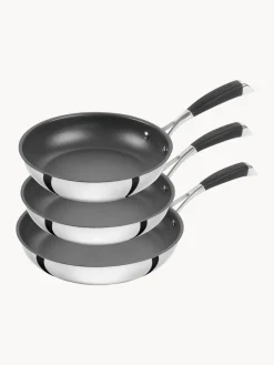 Sartenes|Sartenes>ZWILLING Set de sartenes de acero inoxidable Poletto, 3 uds.