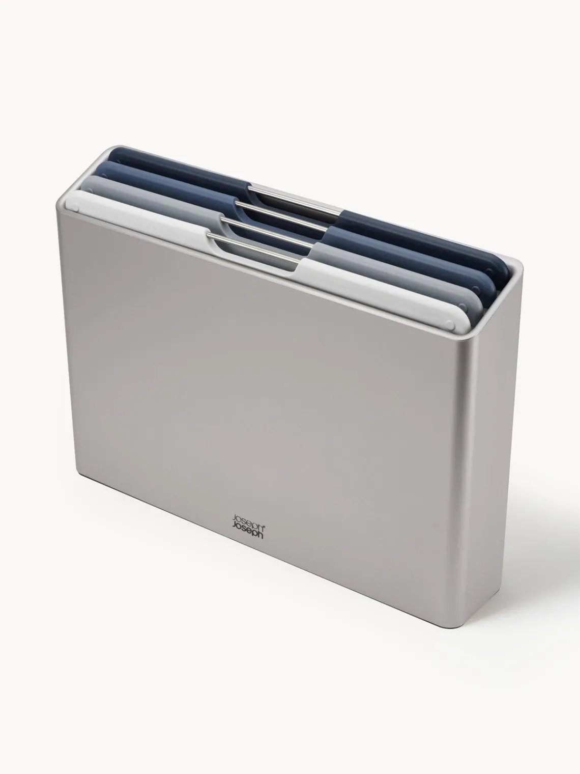 Tablas De Cortar|Utensilios De Cocina>Joseph Joseph Set de tablas de cortar con soporte Folio, 5 pzas. Plateado, tonos grises y azules