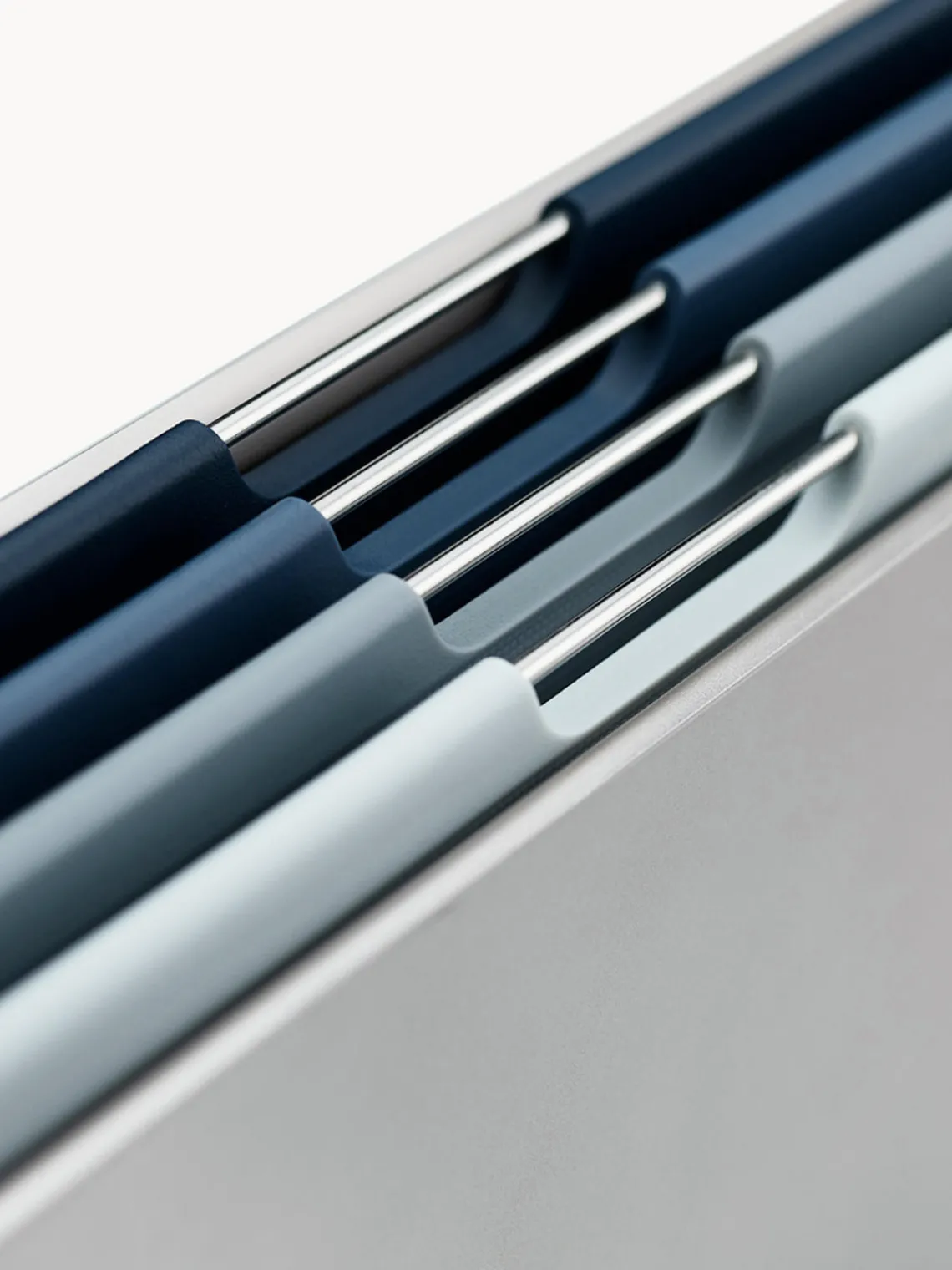 Tablas De Cortar|Utensilios De Cocina>Joseph Joseph Set de tablas de cortar con soporte Folio, 5 pzas. Plateado, tonos grises y azules