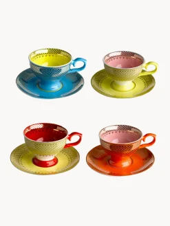 Tazas De Espresso|Vajillas Completas>POLSPOTTEN Set de tazas de espresso con platitos Grandma, 4 uds.