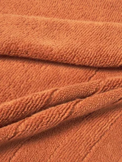 Toallas|Mantas>Westwing Collection Set de toallas con borde a rayas Luxe, tamaños diferentes Terracota