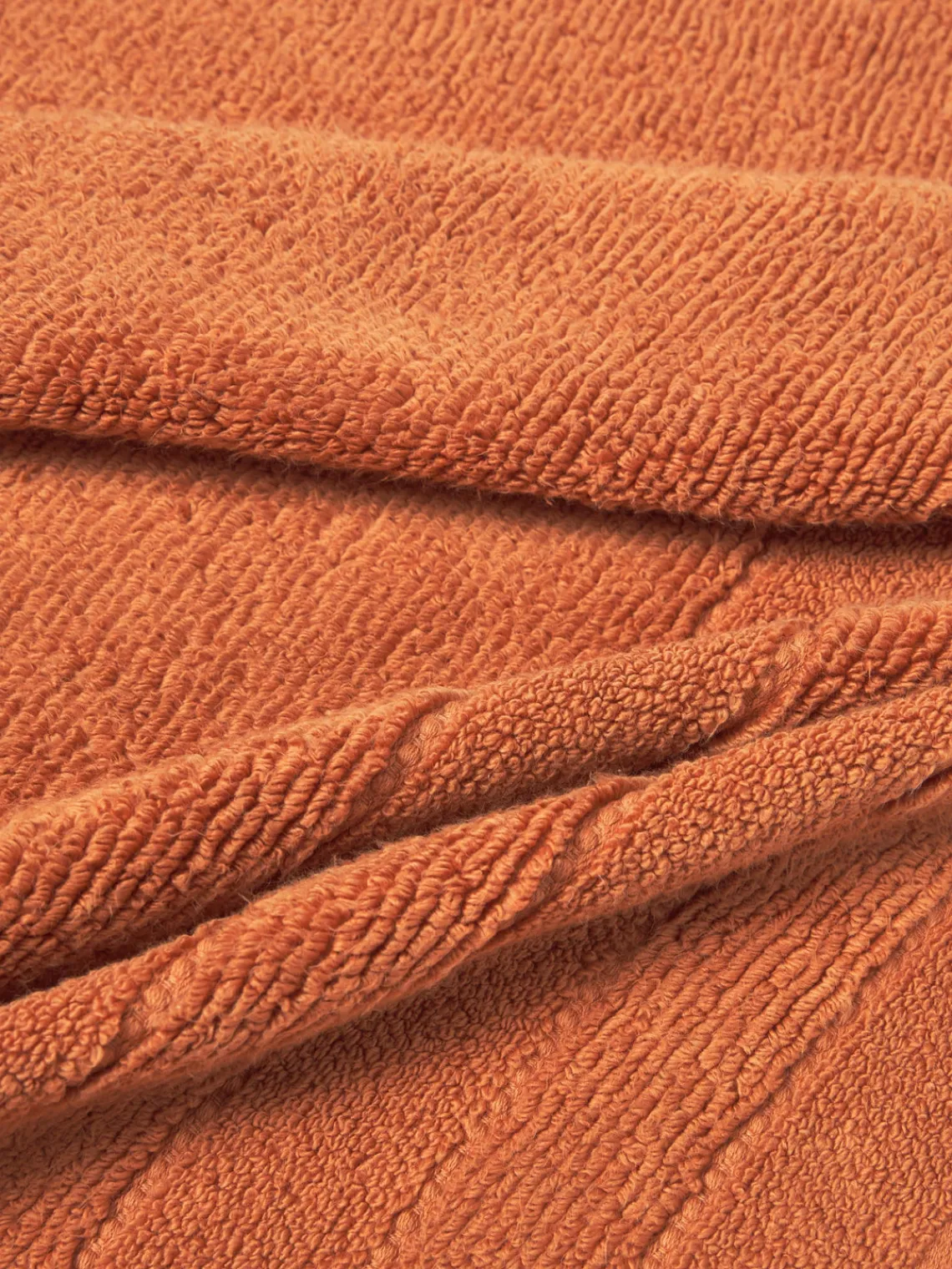 Toallas|Mantas>Westwing Collection Set de toallas con borde a rayas Luxe, tamaños diferentes Terracota