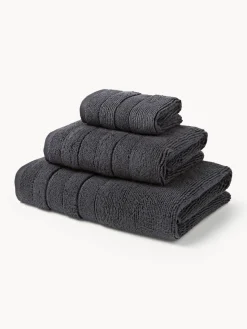 Sale Set de toallas con borde a rayas Luxe, tamaños diferentes Toallas|Mantas