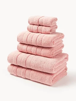 Outlet Set de toallas con borde a rayas Luxe, tamaños diferentes Toallas|Mantas