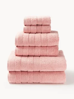 Outlet Set de toallas con borde a rayas Luxe, tamaños diferentes Toallas|Mantas