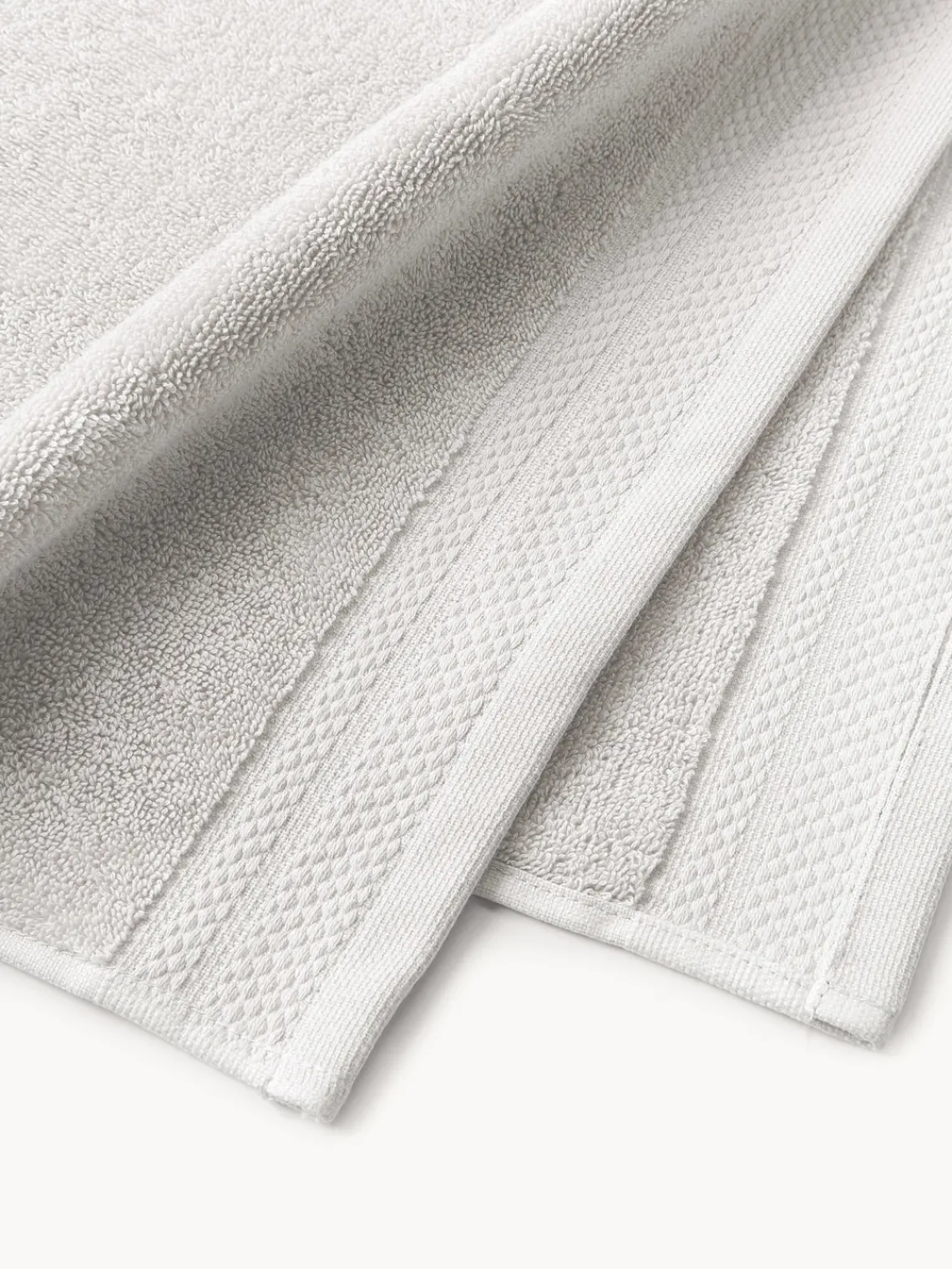 Toallas|Mantas>Westwing Collection Set de toallas de algodón ecológico Premium, tamaños diferentes Gris claro