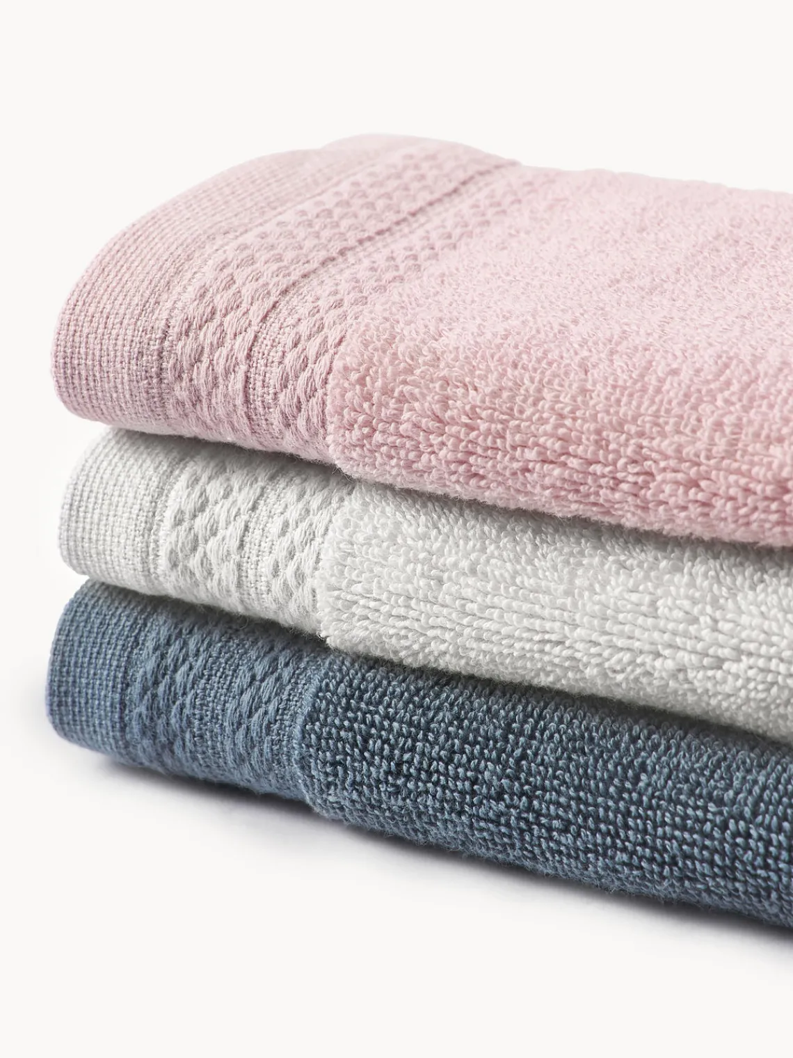 Toallas|Mantas>Westwing Collection Set de toallas de algodón ecológico Premium, tamaños diferentes Gris claro