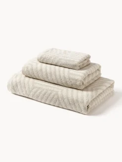Toallas|Mantas>Westwing Collection Set de toallas Fatu, tamaños diferentes Tonos beige claros