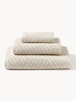 Toallas|Mantas></noscript>Westwing Collection Set de toallas Fatu, tamaños diferentes Tonos beige claros