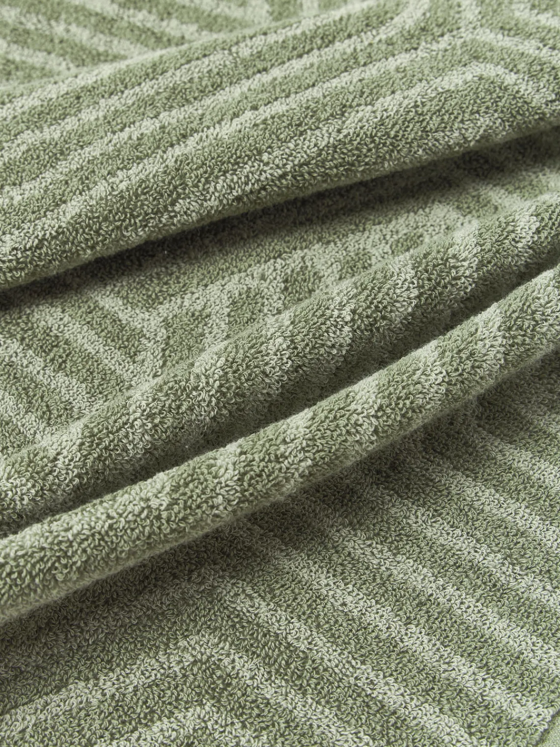 Toallas|Mantas>Westwing Collection Set de toallas Fatu, tamaños diferentes Tonos de verde oliva