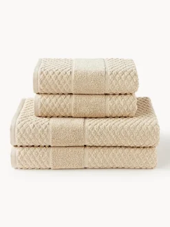 Toallas|Mantas>Westwing Collection Set de toallas Katharina, tamaños diferentes Beige