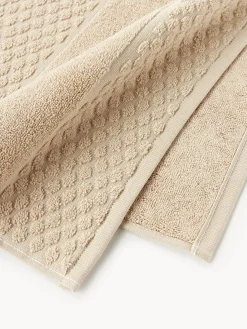 Toallas|Mantas></noscript>Westwing Collection Set de toallas Katharina, tamaños diferentes Beige