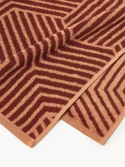 Toallas|Mantas></noscript>Westwing Collection Set de toallas lavabos Fatu, tamaños diferentes Tonos terracota