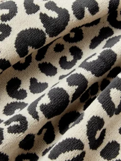 Toallas|Mantas></noscript>Westwing Collection Set de toallas Leo, tamaños diferentes Gris antracita, beige claro