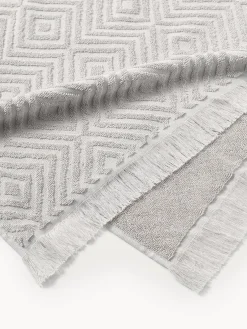 Toallas|Mantas></noscript>Westwing Collection Set de toallas texturizadas Jacqui, tamaños diferentes Gris claro
