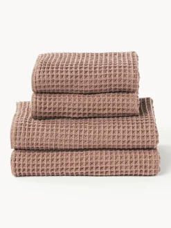 Outlet Set de toallas texturizadas Ines, tamaños diferentes Toallas|Mantas