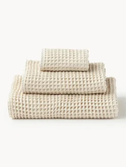 Clearance Set de toallas texturizadas Ines, tamaños diferentes Toallas|Mantas