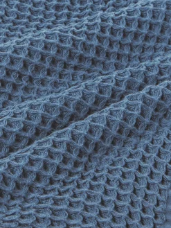 Toallas|Mantas></noscript>Westwing Collection Set de toallas texturizadas Ines, tamaños diferentes Gris azulado