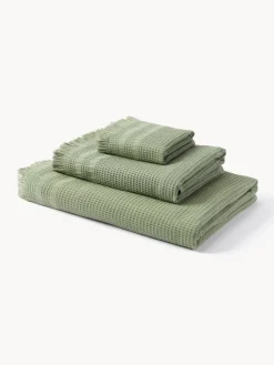 Best Set de toallas tipo gofre Yara, tamaños diferentes Toallas|Mantas