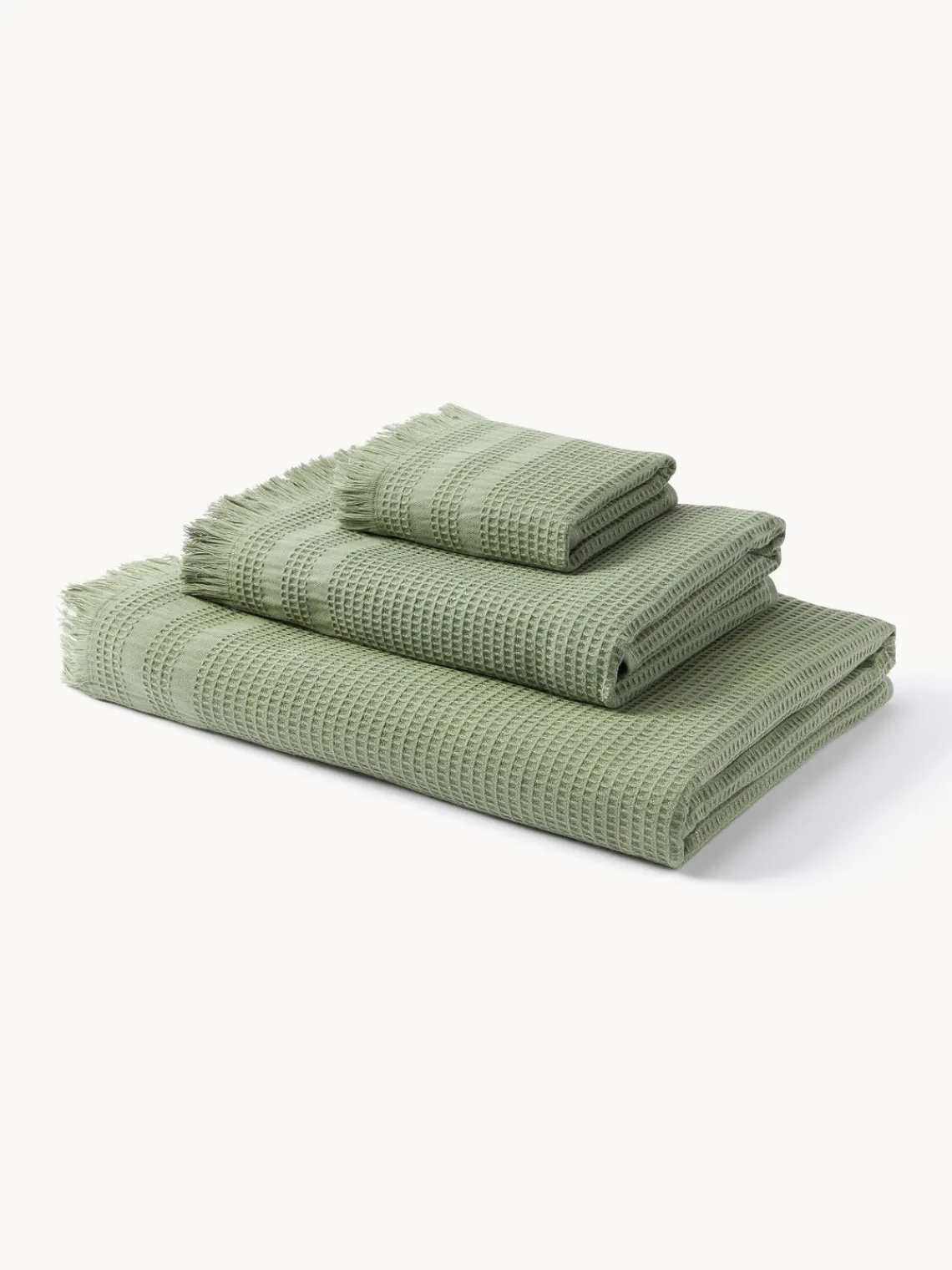 Best Set de toallas tipo gofre Yara, tamaños diferentes Toallas|Mantas