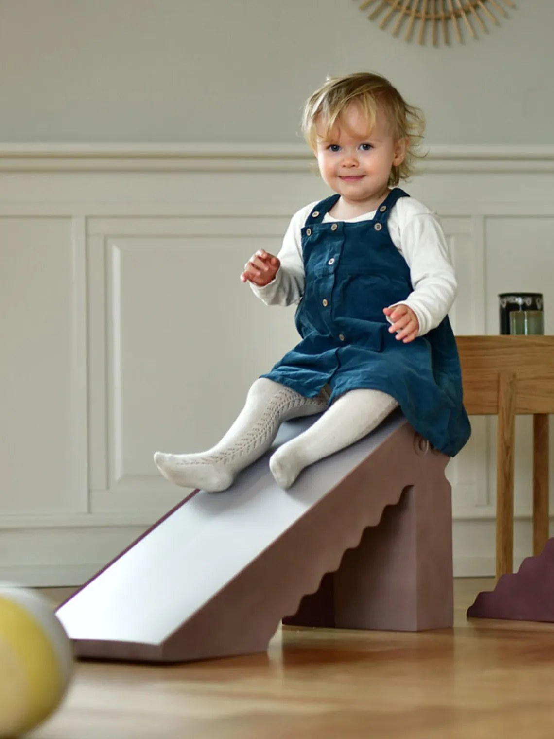 Juguetes A Partir De 1 Año|Decoración Infantil>bObles Set de tobogán y escalada Dino, 2 pzas. Rosa palo, malva