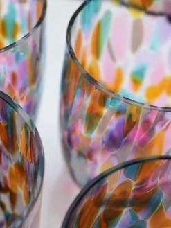 Vasos|Vajillas Completas>ANNA VON LIPA Set de vasos de agua pequeños artesanales Splash, 6 uds.