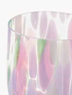 Outlet Set de vasos soplados Big Confetti, 6 uds. Vasos|Vajillas Completas