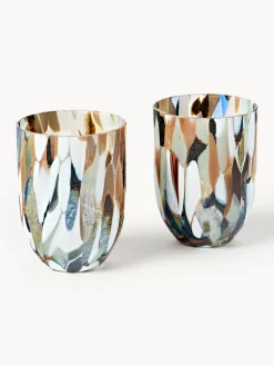 Set de vasos soplados Big Confetti, 6 uds. Vasos|Menaje De Mesa