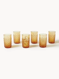 Discount Set de vasos soplaos Hobnail, 6 uds. Vasos|Vajillas Completas