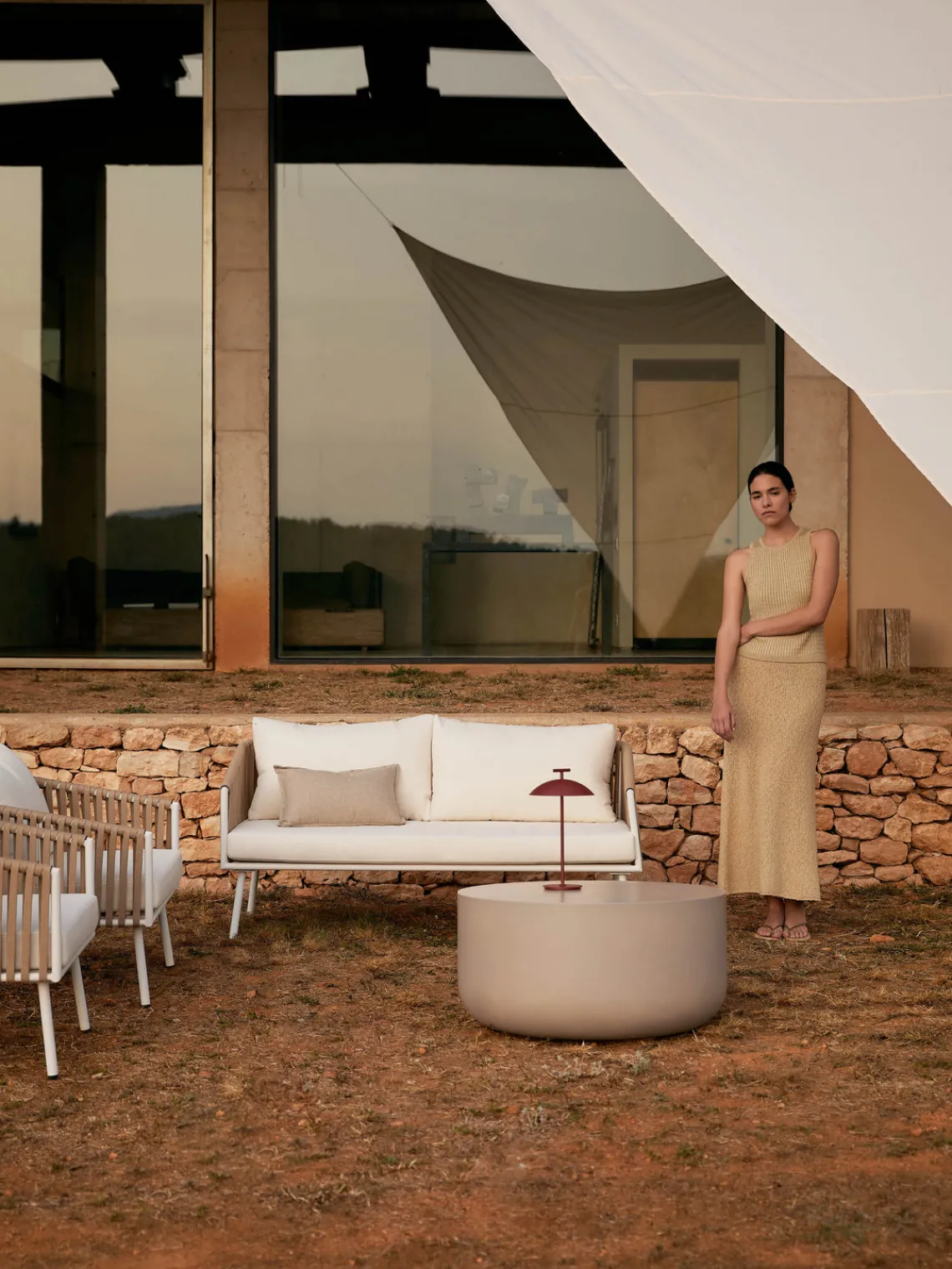 Discount Set longue para exterior Malo, 4 pzas. Conjuntos Jardín|Muebles De Jardín