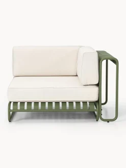 Conjuntos Jardín|Muebles De Jardín></noscript>Westwing Collection Set lounge modular Caio, 4 pzas. Blanco Off White, verde oliva