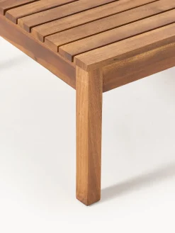 Sale Set lounge para exterior de madera de acacia Bo, 4 pzas. Conjuntos Jardín|Muebles De Jardín