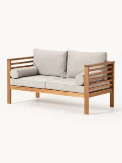 Sale Set lounge para exterior de madera de acacia Bo, 4 pzas. Conjuntos Jardín|Muebles De Jardín