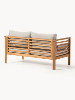 Sale Set lounge para exterior de madera de acacia Bo, 4 pzas. Conjuntos Jardín|Muebles De Jardín