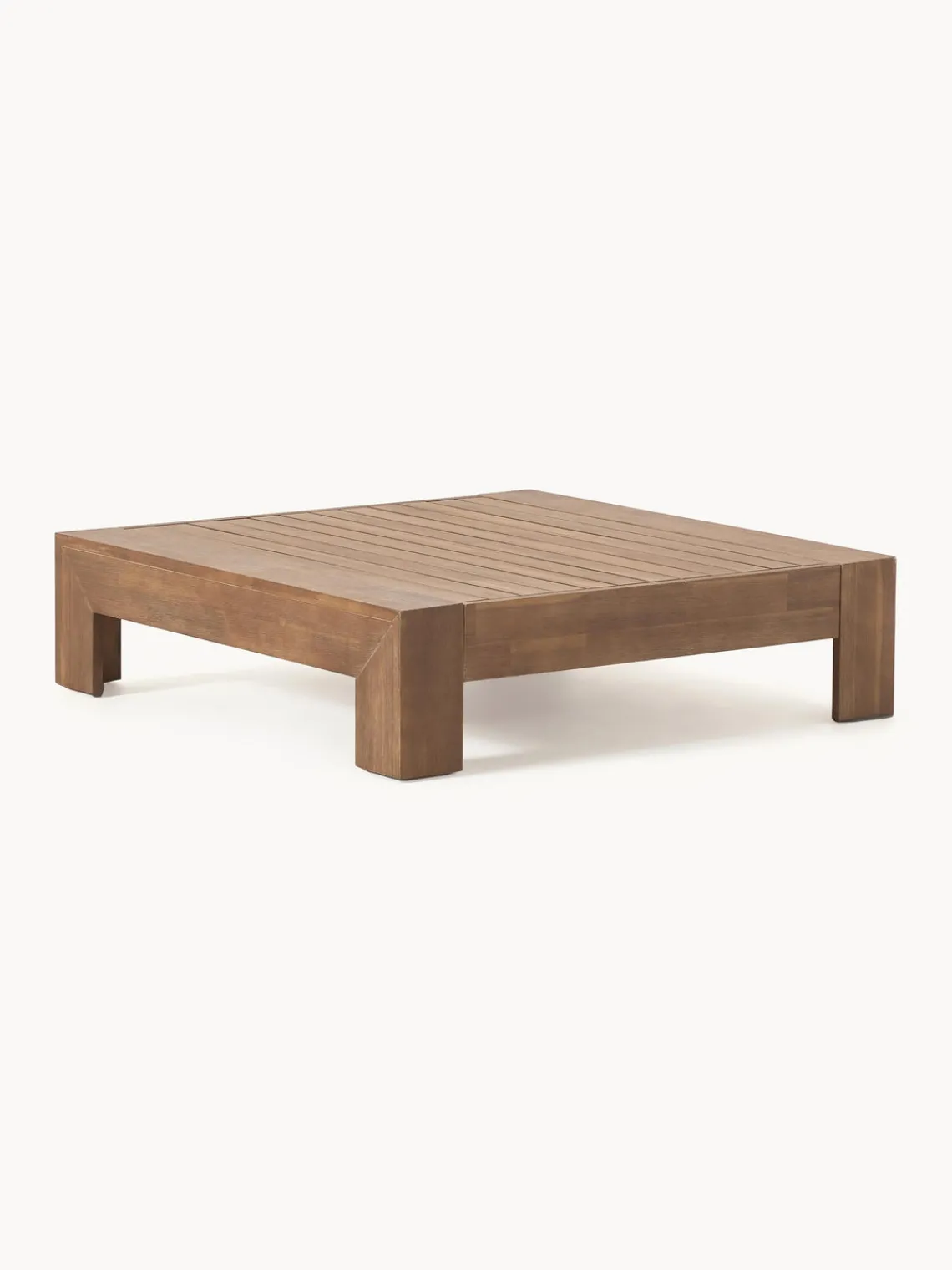 Conjuntos Jardín|Muebles De Jardín>Westwing Collection Set lounge para exterior de madera de acacia Joshua, 4 pzas. Gris claro, madera de acacia pintado