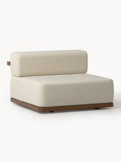 New Set lounge para exterior de madera de acacia Matheus, 4 pzas. Conjuntos Jardín|Muebles De Jardín