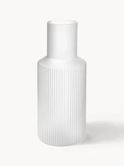 Online Set pequeño de jarra de agua soplada con vaso Ripple, 2 pzas. Jarras De Agua|Menaje De Mesa