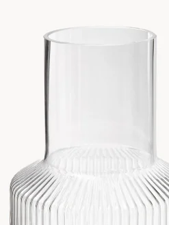 Jarras De Agua|Vajillas Completas></noscript>Ferm Living Set pequeño de jarra de agua soplada con vaso Ripple, 2 pzas. Transparente brillante