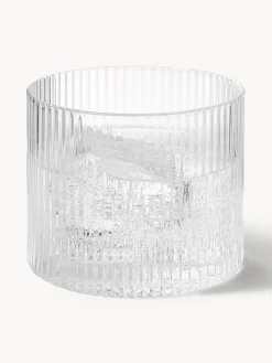 Jarras De Agua|Vajillas Completas></noscript>Ferm Living Set pequeño de jarra de agua soplada con vaso Ripple, 2 pzas. Transparente brillante