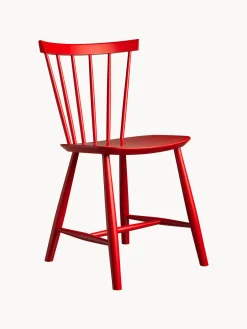 Sillas De Madera|Sillas>FDB Møbler Silla artesanal de madera de haya J46 Rojo