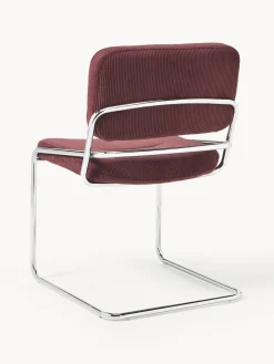 Sillas></noscript>Westwing Collection Silla basculante de cuerda Don Cuerda color vino, plateado brillante