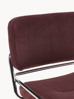 Sillas></noscript>Westwing Collection Silla basculante de cuerda Don Cuerda color vino, plateado brillante