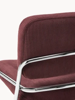 Sillas></noscript>Westwing Collection Silla basculante de cuerda Don Cuerda color vino, plateado brillante