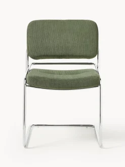 Sillas></noscript>Westwing Collection Silla basculante de cuerda Don Cuerda verde oscuro, plateado brillante