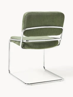 Sillas></noscript>Westwing Collection Silla basculante de cuerda Don Cuerda verde oscuro, plateado brillante