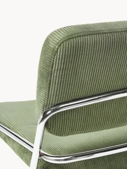 Sillas></noscript>Westwing Collection Silla basculante de cuerda Don Cuerda verde oscuro, plateado brillante