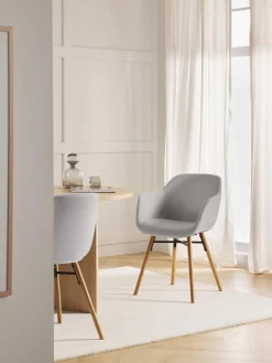 New Silla con asiento estrecho y reposabrazos Fiji Sillas Con Reposabrazos|Sillas