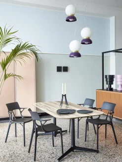 Sillas De Jardín|Sillas Con Reposabrazos>Kartell Silla con reposabrazos A.I., 2 uds. Negro